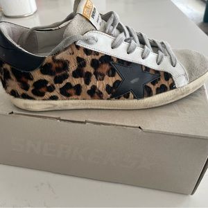 Golden Goose Super Star Leopard Sneakers